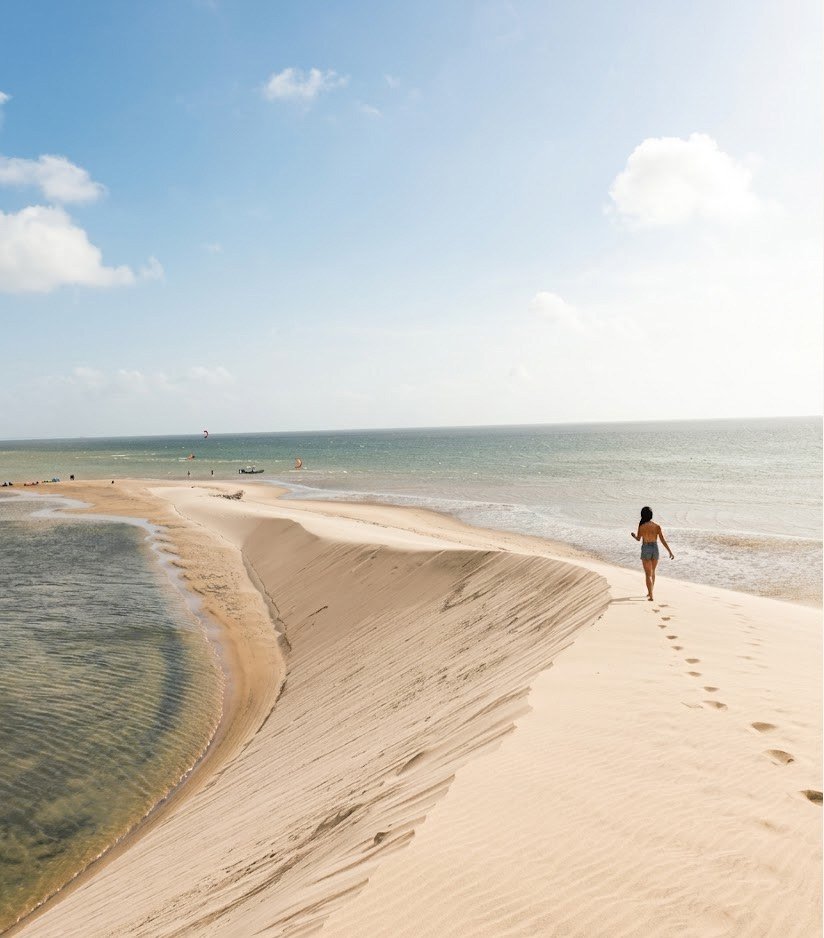 The Dakhla lagoon and dune